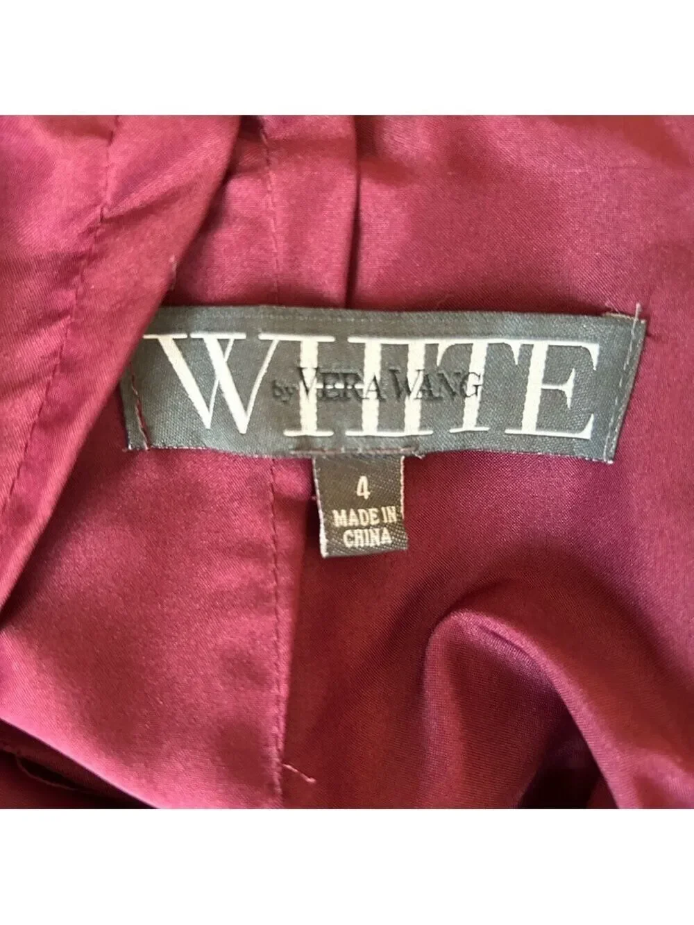 Vera Wang Cranberry Maxi Dress size 4